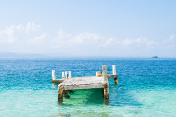 The broken San Blas dock