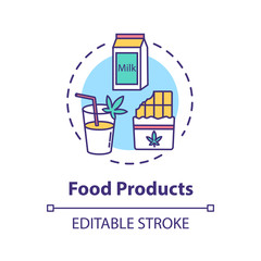 Food products concept icon
