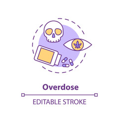 Overdose concept icon