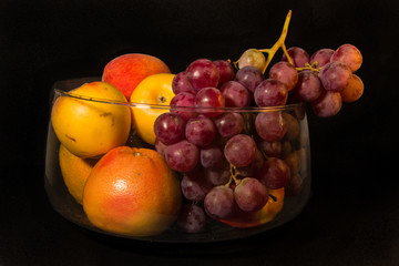 Bodegón de frutas de temporada