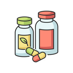 Pharmacy RGB color icon