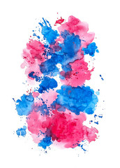 Abstract watercolor background. Raster illustration - 341426890