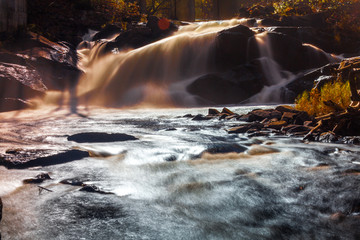 Long exposure waterfall Almont Canada.