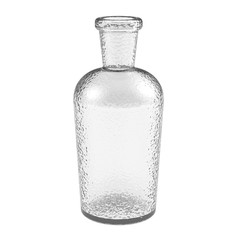 Empty glass bottle. Medical bottle. 3D Illustration.