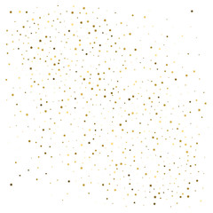 Gold stars. Confetti celebration. Festival decor.