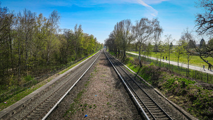 Obraz premium railway in the countryside