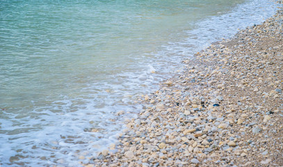 Beautiful sea coast close up