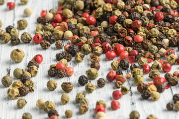 various kinds of pepper