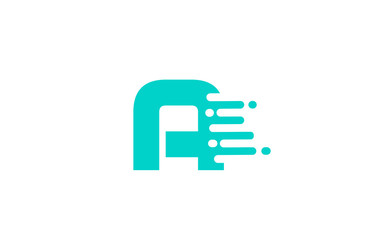 green A alphabet letter logo icon for business and company