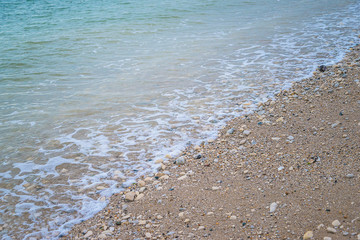 Beautiful sea coast close up