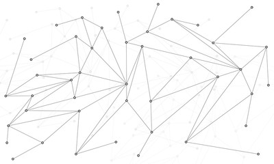 Abstract white bright technology vector background. Low poly, Molecule And Communication Background. Connection structure. Vector science background. Polygonal