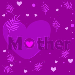 Fototapeta na wymiar Set of Happy Mother's Day greeting card design. Template for, banner, poster, flyer, greeting card, web design, print design.