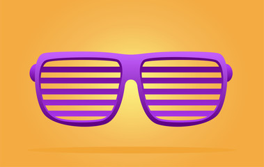 Purple sunglasses summer background concept. To see the other vector sunglasses illustrations , please check Glasses collection.