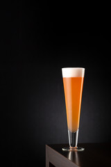 Cold grapefruit beer