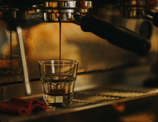 Flat white preparation stage