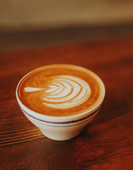 Flat white serving stage