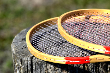 Badminton rackets, sport ,photo 