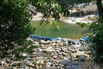 beautiful bo ghe waterfall near hue