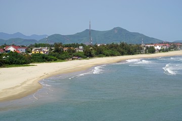 beautiful tropical coastline in vietnam
