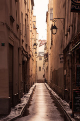 lonely street in paris