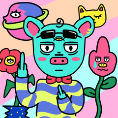 funny cartoon monsters
