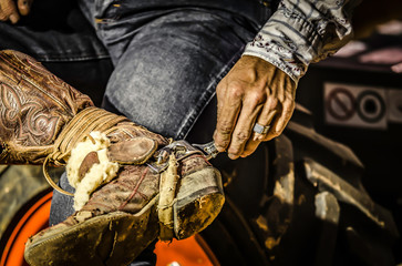 hands of the rodeo rider