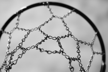 iron basketball net