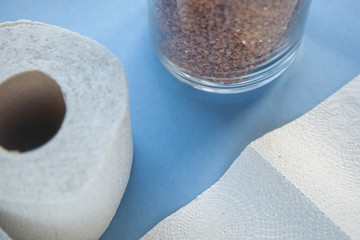 Buckwheat with toilet paper, popular things in coronovirus
