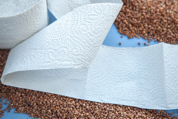 Buckwheat with toilet paper, popular things in coronovirus
