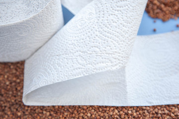 Buckwheat with toilet paper, popular things in coronovirus
