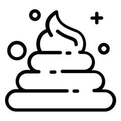 Beard Cream Vector Icon design, hygienic shaving foam concept, personal grooming equipment on white background, 