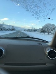 Fototapeta premium car in the snow