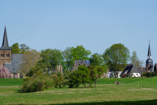Der kleine Ort Bislich am Niederrhein
