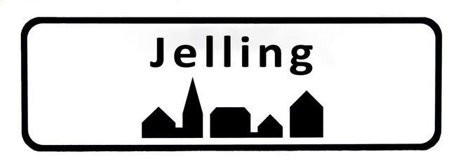 City sign of Jelling