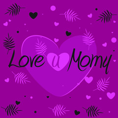 Fototapeta na wymiar Set of Happy Mother's Day greeting card design. Template for, banner, poster, flyer, greeting card, web design, print design.