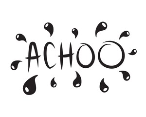 emoji says achoo, sneezes his snots or blows his nose. Word.