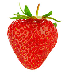 Strawberry isolated on white background.
