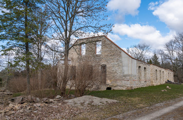 ruins of manor building europe estonia