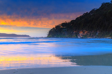 Stratocumulus Cloud Covered Sunrise Seascape