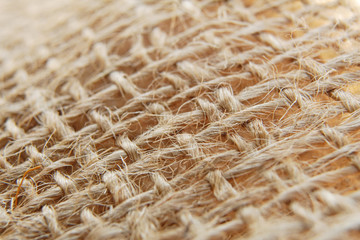 Sackcloth background texture. Macro photography of sackcloth stucture.