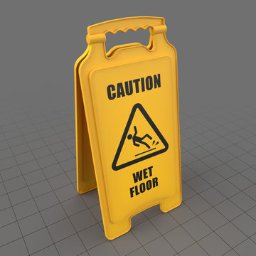 Wet floor sign