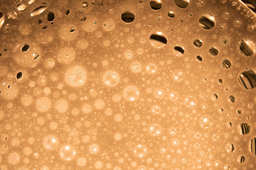 Soap bubbles in macro view