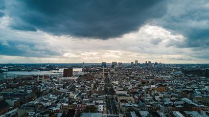 Baltimore City Skyline - obrazy, fototapety, plakaty