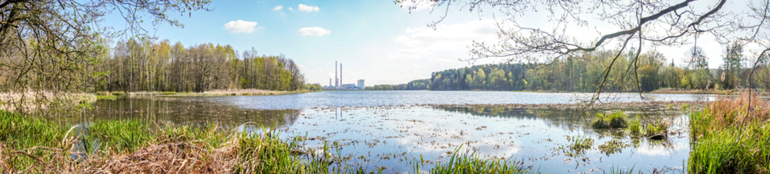 Zalew Rybnicki, Elektrownia Rybnik, panorama