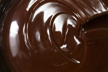 Melted hot chocolate. Chocolate desserts, sweets and confectionery.