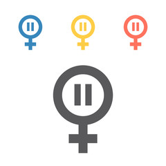 Menopause icon. Vector signs for web graphics