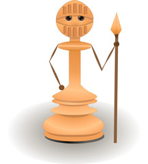pawn, vector, game, chess, white