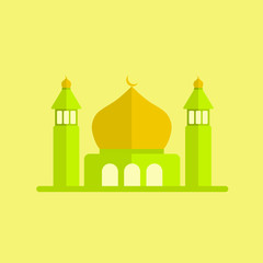 Mosque vector illustration. vector illustration of mosque