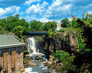 The second highest waterfalls in the northeast America in Paterson New Jersey.