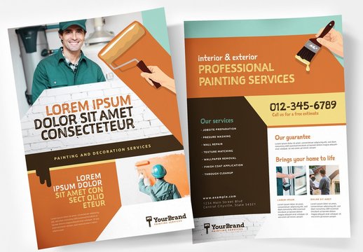 Painting Service Poster Layouts